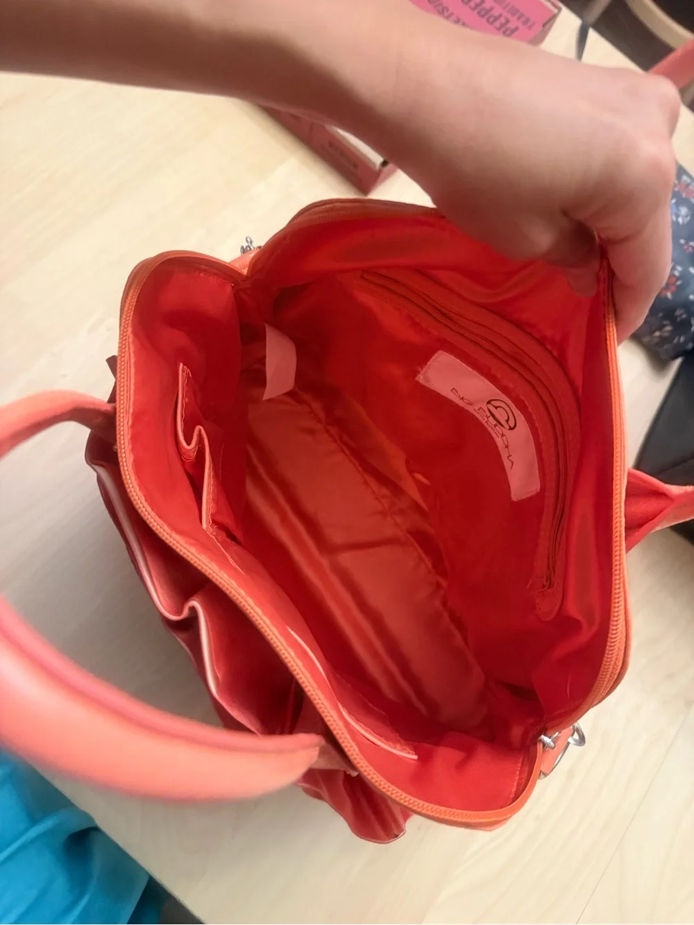 Stylish Coral Rose Applique Tote Bag - Women's Fashion Handbag